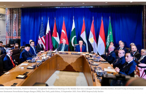 프라보워 대통령, 중동 평화 다자회의 참석