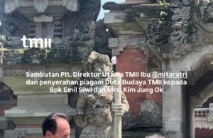 국립인도네시아민속촌(TMII), 김정옥 씨를 문화홍보대사로 위촉