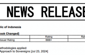 R&I, 인도네시아 국가신용등급 ‘BBB+ 안정적’ 유지…펀더멘털 재확인