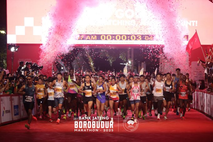 보로부두르 마라톤 2025, 역대 최대 38개국 참가… 730억 루피아 경제 효과