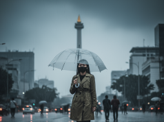 자카르타 빗물, 미세플라스틱에 오염… “우천 시 실외 마스크 착용”