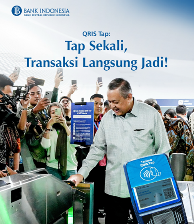 자보데타벡 교통망, QRIS ‘탭’ 한 번으로 더 편리하게