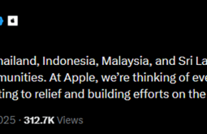 애플 팀 쿡, 동남아 수해 복구 위해 기부 약속… “피해 지역 재건 돕겠다”