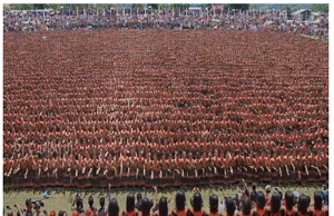 인도네시아, 천 개의 손으로 그린 사만 춤(Saman dance)