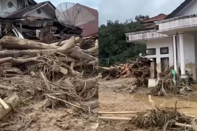 프라보워 대통령, 수마트라 수해 가구당 6천만 루피아 지급