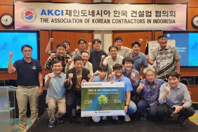 지속 가능한 녹색 동행… 인니 한국건설협의회-인도네시아 녹색재단(IBF), 롬복 생태계 보전 ‘첫 삽’