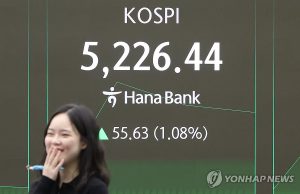 파죽지세 코스피, 사상 첫 장중 5,200선 돌파