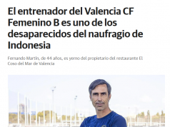 라부안 바조의 비극… 발렌시아 B팀 감독과 세 자녀, 선박 침몰로 사망