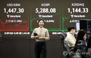 코스피, 7% 급등해 사상 최고치 경신…코스닥도 4% 올라