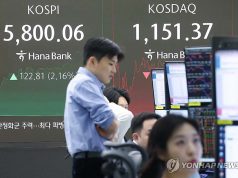 5800 넘긴 코스피…코스닥은 하락세