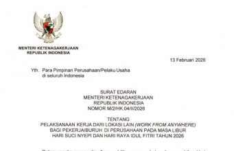 2026년 녜삐·이둘피트리 연휴 ‘유연근무(WFA)’ 공식 도입… 종교절 연휴에 생산성·교통난 해소