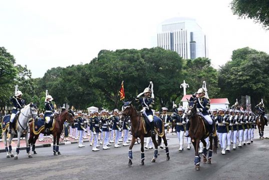 매주 일요일 아침, 메르데카궁 앞 대통령 경호부대 교대식 개방