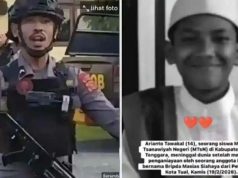 말루쿠 14세 중학생, 경찰 기동대 철모 폭행에 사망