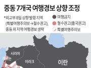 중동 7개국 여행경보 상향 조정