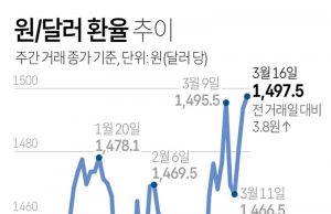 원/달러 환율 추이