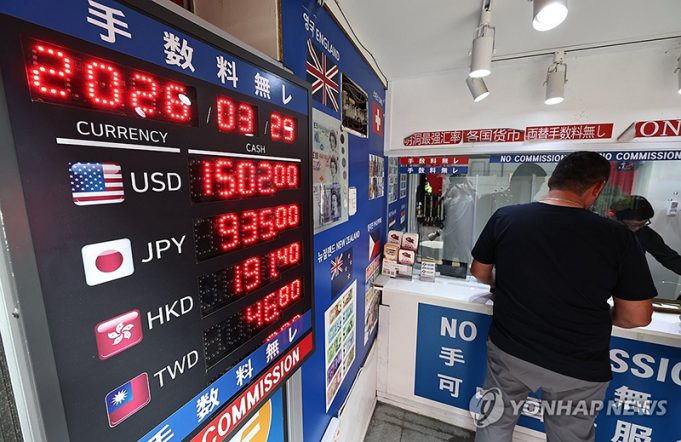 이달 환율 1,490원 육박, 역대 4위