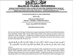 MUI, 미·이스라엘의 이란 공격 이후 정부에 ‘평화 위원회’ 탈퇴 공식 촉구