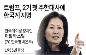 트럼프, 2기 첫 주한대사에 한국계 지명