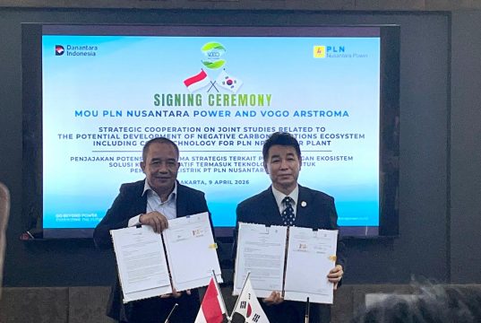 PLN 누산타라 파워·PT VOGO ARSTROMA, 탄소포집 기술 협력 MOU 체결… 인도네시아 에너지 전환 새 이정표