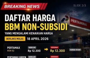 Pertamina, 비보조금 연료 가격 공식 인상