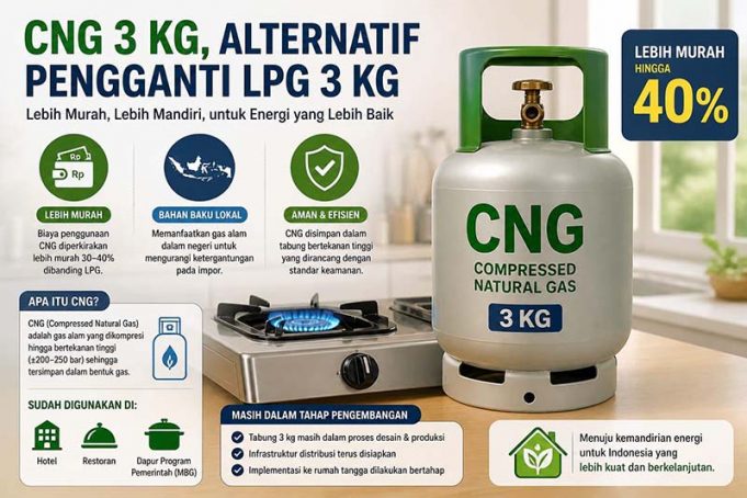 인도네시아, 3kg LPG 대체재로 ‘CNG’ 도입 추진… “보조금 최대 30% 절감”