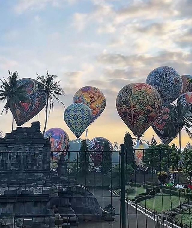 2026년 와이삭 축제 25개의 열기구, 마겔랑 느가웬 사원