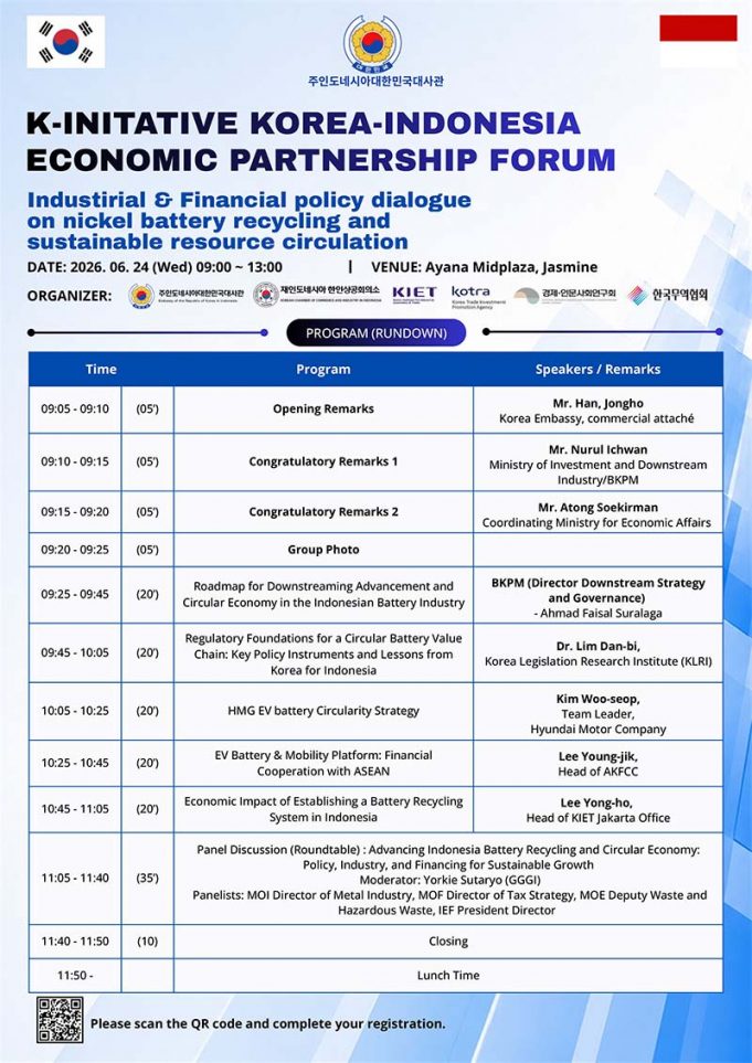 K-INITATIVE KOREA-INDONESIA ECONOMIC PARTNERSHIP FORUM