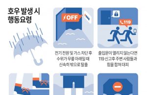 호우 발생 시 행동요령