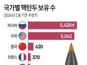 국가별 핵탄두 보유 수