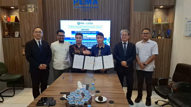 PT.VOGO ARSTROMA INDONESIA는 아체(Aceh) 주정부 산하 지역공기업인 PT Pembangunan Aceh와 '녹색기술 개발, 에너지 전환 및 탈탄소화를 위한 전략적 협력 계획 양해각서(MOU)'를 전격 체결했다. 2026.8.3