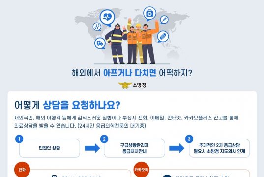 재외국민 119응급의료상담 누적 2만3천건…”적극 활용해달라”