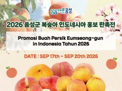 2026 음성군 복숭아 인도네시아 홍보 판촉전